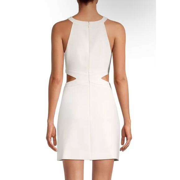 Likely Womens Isadora Cut Out Mini Dress White Size 12 Party Glam Clubwear Event - Picture 2 of 14